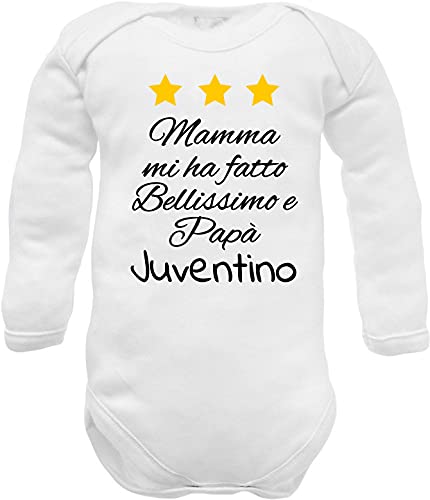 Babybody lustig juventino, Body Juventino warm Baumwolle, 0-3 Monate von corredino neonato