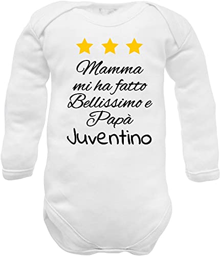 Lustiger Baby-Body mit Juventi-Aufdruck, Body Juventino, 6-9 Monate von Corredino Neonato