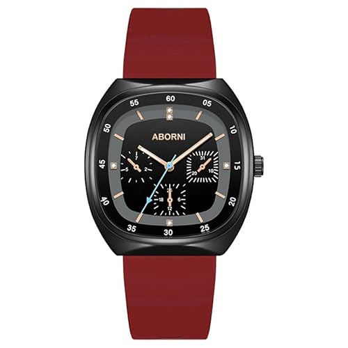 cosescos Wasserdichte quadratische Damenuhr - Stylish Ins Fashion Quarz Analog Armbanduhr für Frauen, elegantes Gehäuse aus Legierung & Edelstahlband, e von cosescos