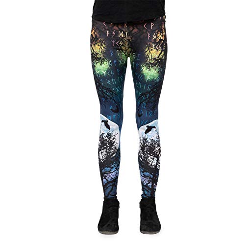 cosey - Bedruckte Bunte Halloween Leggins (Einheitsgröße) - Design Vampir von cosey