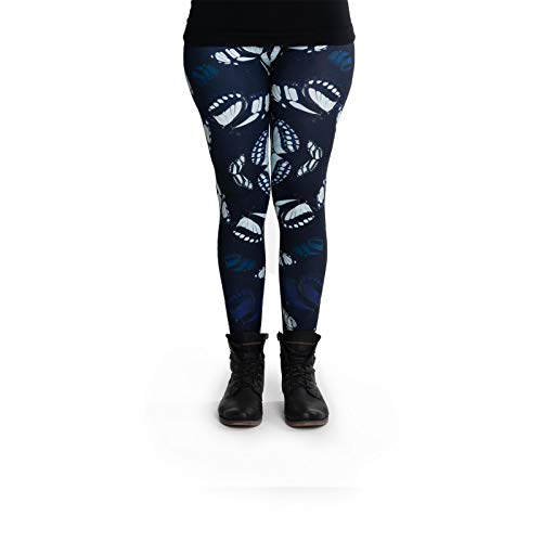 cosey - Bedruckte Bunte Tiermotiv-Leggins (Einheitsgröße) - Design Butterflies von cosey