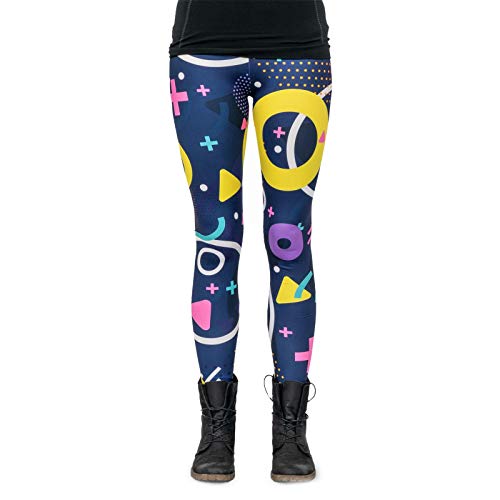 cosey - Neon Line Leggings (Einheitsgröße) - Design Pop Geometrie von cosey