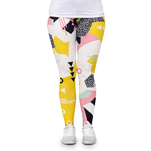 cosey - Neon Line Leggings (Einheitsgröße) - Design Pop Neo-Geo von cosey