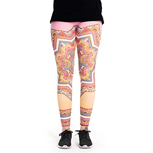 cosey Damen Rosa Mandala Leggings, Einheitsgröße von cosey