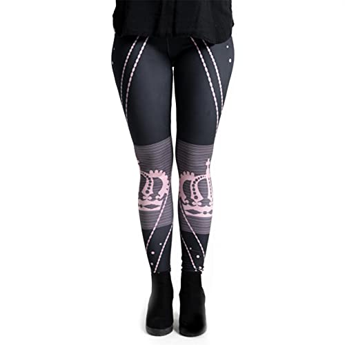 cosey - Business Line Leggings (Einheitsgröße) - Design Pinke Krone von cosey