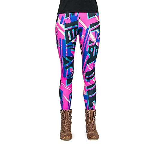 cosey - Neon Line Leggings (Einheitsgröße) - Design Cyber City von cosey