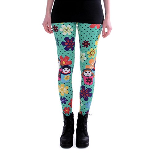 cosey - Bedruckte Bunte Leggins (Einheitsgröße) Verschiedene Leggings Designs, Matrjoschka, Einheitsgröße cosey - Bedruckte Bunte Leggins (Einheitsgröße) Verschiedene Leggings Designs, Matrjoschka, Einheitsgröße von cosey