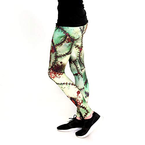 cosey - Bedruckte Bunte Halloween Leggins (Einheitsgröße) - Design Zombie von cosey