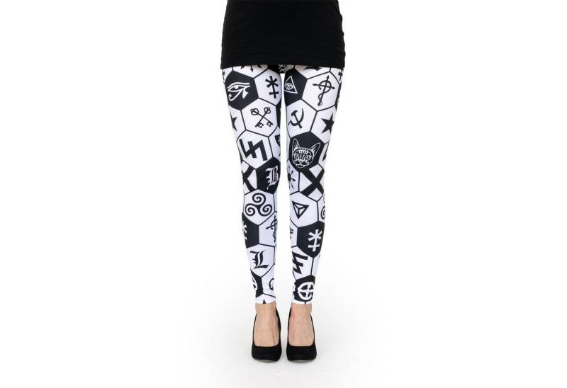 cosey Leggings Bedruckte Motiv-Leggings (Einheitsgröße) - Design Symbol (auffällige Motiv-Prints • figurbetonte Passform • schnelltrocknend, Einzelartikel) Design Symbol von cosey