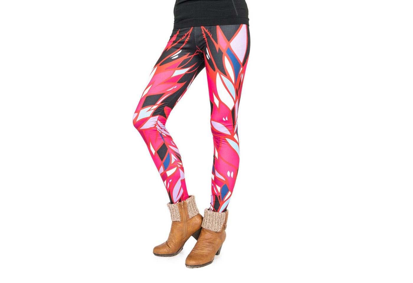 cosey Leggings Motiv-Leggings (Einheitsgröße) - Design Fantasy (auffällige Motiv-Prints • figurbetonte Passform • schnelltrocknend, Einzelartikel) Design Fantasy von cosey