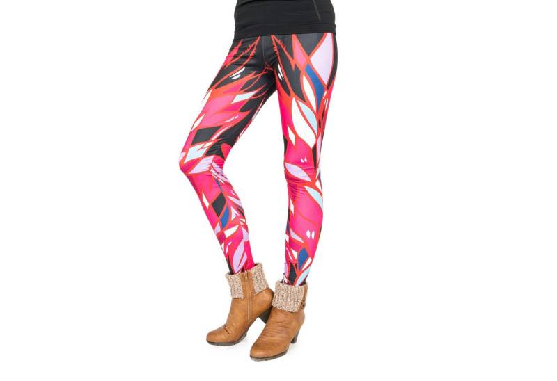 cosey Leggings Motiv-Leggings (Einheitsgröße) - Design Fantasy (auffällige Motiv-Prints • figurbetonte Passform • schnelltrocknend, Einzelartikel) Design Fantasy von cosey