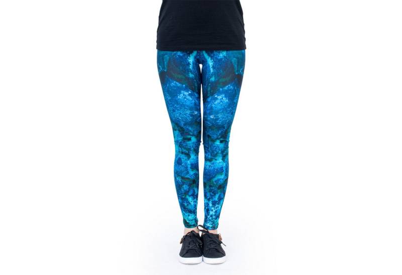 cosey Leggings Motiv-Leggings (Einheitsgröße) - Design Tiefenrausch (auffällige Motiv-Prints • figurbetonte Passform • schnelltrocknend, Einzelartikel) Design Tiefenrausch von cosey