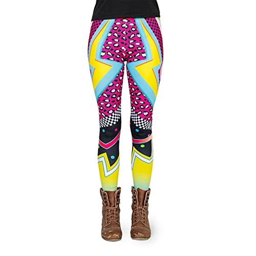 cosey - Neon Line Leggings (Einheitsgröße) - Design 80 Disco von cosey