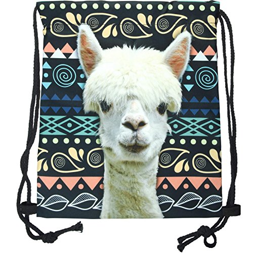 cosey - Turnbeutel mit Allover-Print - Lama Design von cosey