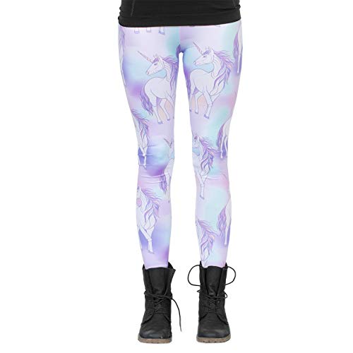 cosey - Unicorn Line Leggings (Einheitsgröße) - Design Pastell Einhorn von cosey