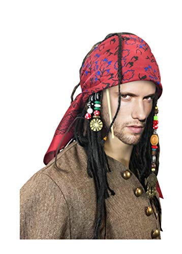 costumebase Exakte Perücke mit Bandana Dreadlock DLX Jack Sparrow Kostüm von costumebase