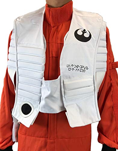 costumebase Resistance Rebel Pilot Doppelschicht X-Wing Weste Star Wars (XL) Weiß von costumebase
