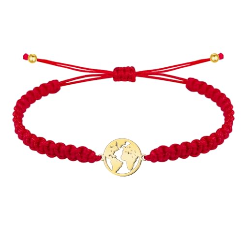 Armband mit Symbolen aus Edelstahl, Glücksbringer und Glücksbringer, Amulette gegen den bösen Blick, Damenarmband, originelles Geschenk., Einheitsgröße, Edelstahl, Kein Edelstein von cotigo