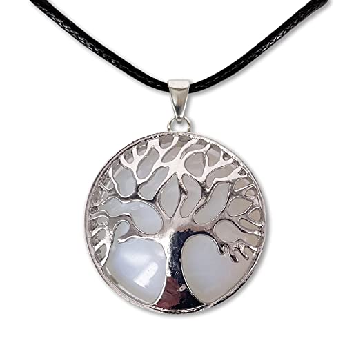 Collar de árbol de la Vida con Colgante Piedra Natural Energeticas - Distintas Piedras Semipreciosas (opal) von cotigo