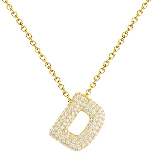 cotigo Buchstaben-Halskette mit Zirkonia, Anhänger für Damen, Edelstahl, mit Bedeutungskarte und Geschenkbox, personalisierter Schmuck, Geschenk für Damen, Mutter, Freundin, Tochter, Mediano-largo cotigo Buchstaben-Halskette mit Zirkonia, Anhänger für Damen, Edelstahl, mit Bedeutungskarte und Geschenkbox, personalisierter Schmuck, Geschenk für Damen, Mutter, Freundin, Tochter, Mediano-largo von cotigo