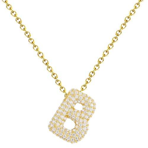 cotigo Buchstaben-Halskette mit Zirkonia, Anhänger für Damen, Edelstahl, mit Bedeutungskarte und Geschenkbox, personalisierter Schmuck, Geschenk für Damen, Mutter, Freundin, Tochter, Mediano-largo cotigo Buchstaben-Halskette mit Zirkonia, Anhänger für Damen, Edelstahl, mit Bedeutungskarte und Geschenkbox, personalisierter Schmuck, Geschenk für Damen, Mutter, Freundin, Tochter, Mediano-largo von cotigo