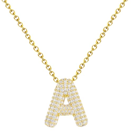 cotigo Buchstaben-Halskette mit Zirkonia, Anhänger für Damen, Edelstahl, mit Bedeutungskarte und Geschenkbox, personalisierter Schmuck, Geschenk für Damen, Mutter, Freundin, Tochter, Mediano-largo cotigo Buchstaben-Halskette mit Zirkonia, Anhänger für Damen, Edelstahl, mit Bedeutungskarte und Geschenkbox, personalisierter Schmuck, Geschenk für Damen, Mutter, Freundin, Tochter, Mediano-largo von cotigo