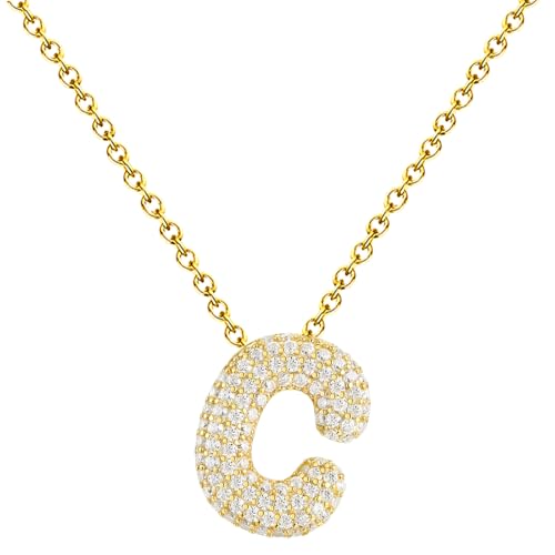 cotigo Buchstaben-Halskette mit Zirkonia, Anhänger für Damen, Edelstahl, mit Bedeutungskarte und Geschenkbox, personalisierter Schmuck, Geschenk für Damen, Mutter, Freundin, Tochter, Mediano-largo cotigo Buchstaben-Halskette mit Zirkonia, Anhänger für Damen, Edelstahl, mit Bedeutungskarte und Geschenkbox, personalisierter Schmuck, Geschenk für Damen, Mutter, Freundin, Tochter, Mediano-largo von cotigo