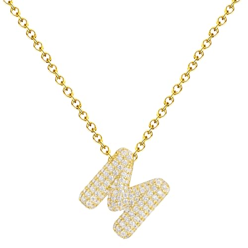 cotigo Buchstaben-Halskette mit Zirkonia, Anhänger für Damen, Edelstahl, mit Bedeutungskarte und Geschenkbox, personalisierter Schmuck, Geschenk für Damen, Mutter, Freundin, Tochter, Mediano-largo cotigo Buchstaben-Halskette mit Zirkonia, Anhänger für Damen, Edelstahl, mit Bedeutungskarte und Geschenkbox, personalisierter Schmuck, Geschenk für Damen, Mutter, Freundin, Tochter, Mediano-largo von cotigo