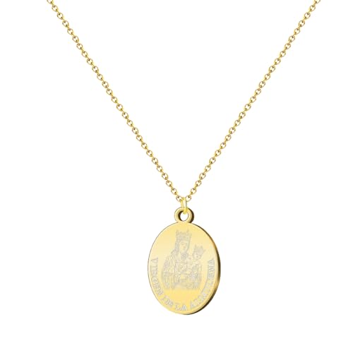 cotigo Halskette aus Edelstahl, Heilige aus Spanien, Katholik, Religion, Patronin Spanien, Patron Spanien, Geschenk für Damen, Herren, Geschenk für Oma., Mediano-largo, Edelstahl, Kein Edelstein cotigo Halskette aus Edelstahl, Heilige aus Spanien, Katholik, Religion, Patronin Spanien, Patron Spanien, Geschenk für Damen, Herren, Geschenk für Oma., Mediano-largo, Edelstahl, Kein Edelstein von cotigo