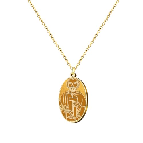 cotigo Halskette aus Edelstahl, Heilige aus Spanien, Katholisch, Religion, Patronin Spaniens, Muster Spanien, Religion, Geschenk für Damen, Geschenk für Oma., Mediano-largo, Edelstahl, Kein Edelstein cotigo Halskette aus Edelstahl, Heilige aus Spanien, Katholisch, Religion, Patronin Spaniens, Muster Spanien, Religion, Geschenk für Damen, Geschenk für Oma., Mediano-largo, Edelstahl, Kein Edelstein von cotigo