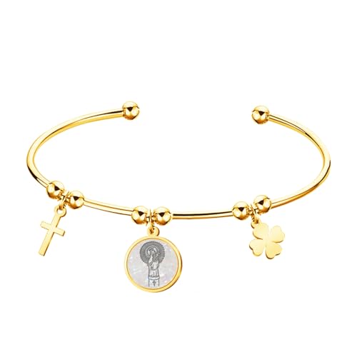 cotigo - Jungfrau-Armband, Heilige aus Spanien, christliches Armband, katholische Armbänder, Damenarmband, Herrenarmband, originelle Geschenke für Damen., Einheitsgröße, Edelstahl, Kein Edelstein cotigo - Jungfrau-Armband, Heilige aus Spanien, christliches Armband, katholische Armbänder, Damenarmband, Herrenarmband, originelle Geschenke für Damen., Einheitsgröße, Edelstahl, Kein Edelstein von cotigo