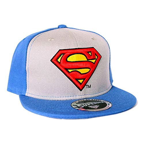 SUPERMAN - Classic Logo SnapBack Cap - Blue/Grey von cotton division