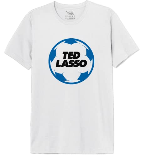 Ted Lasso « Football » METEDLASTS010 T-Shirt Herren, Weiß, Größe 3XL von cotton division