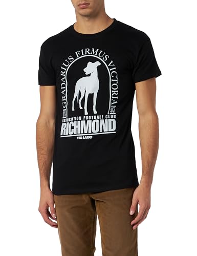 Ted Lasso « Garadurius Firmus Victoria » METEDLASTS015 T-Shirt Herren, Schwarz, Größe XXL von cotton division