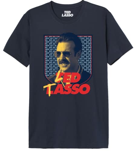 Ted Lasso « Led Tasso Poster » METEDLASTS002 T-Shirt Herren, Marine, Größe 3XL von cotton division