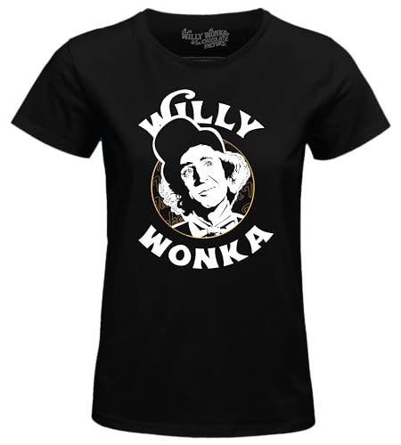 cotton division Damen wowonkats001 T-Shirt, Schwarz, Large von cotton division