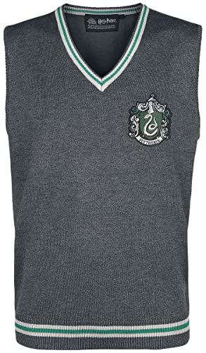 Harry Potter Herren Mehapomwc002 Pullover, Anthrazit/Grün, Large von Harry Potter