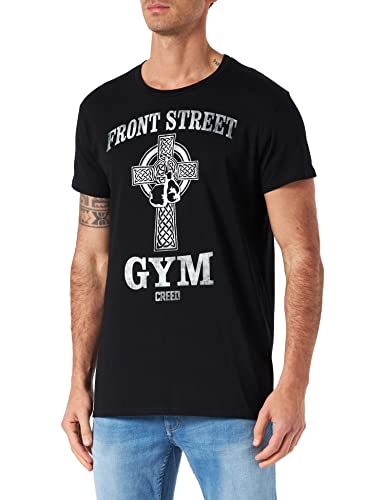 cotton division Herren Mecreedts001 T-Shirt, Schwarz, S von cotton division