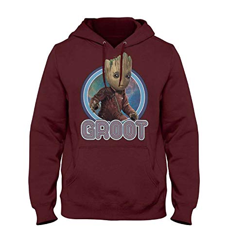 cotton division Herren Megugamsw134 Kapuzenpullover, Bordeaux, XXL von cotton division