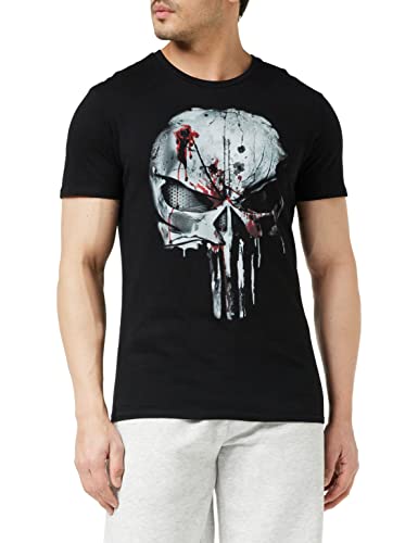 Cotton division Herren Punisher T-Shirt, schwarz, XXL von cotton division
