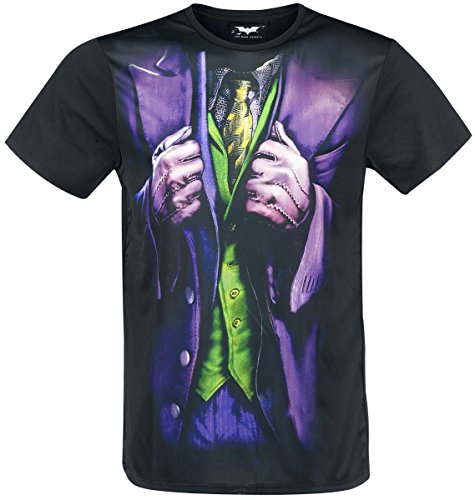 Batman Herren Trick Costume Joker T-Shirt, Mehrfarbig (Sublimation Sublimation), L von Batman