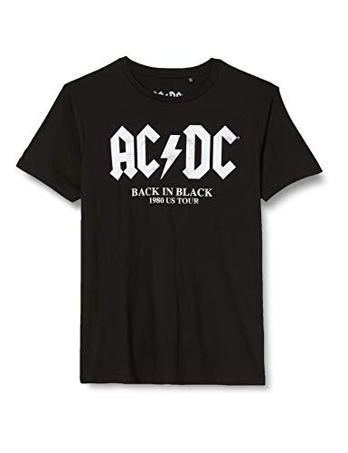 AC/DC Jungen Boacdcrts006 T-Shirt, Schwarz, 8 Jahre von AC/DC