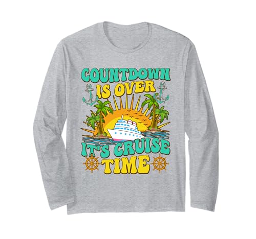 Der Countdown ist vorbei, es ist Kreuzfahrt, fetzig für Damen Langarmshirt Der Countdown ist vorbei, es ist Kreuzfahrt, fetzig für Damen Langarmshirt von countdown is over it's cruise time tee.co