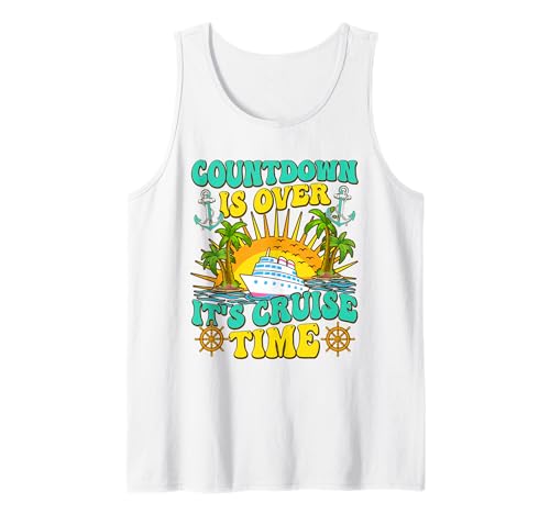 Der Countdown ist vorbei, es ist Kreuzfahrt, fetzig für Damen Tank Top Der Countdown ist vorbei, es ist Kreuzfahrt, fetzig für Damen Tank Top von countdown is over it's cruise time tee.co