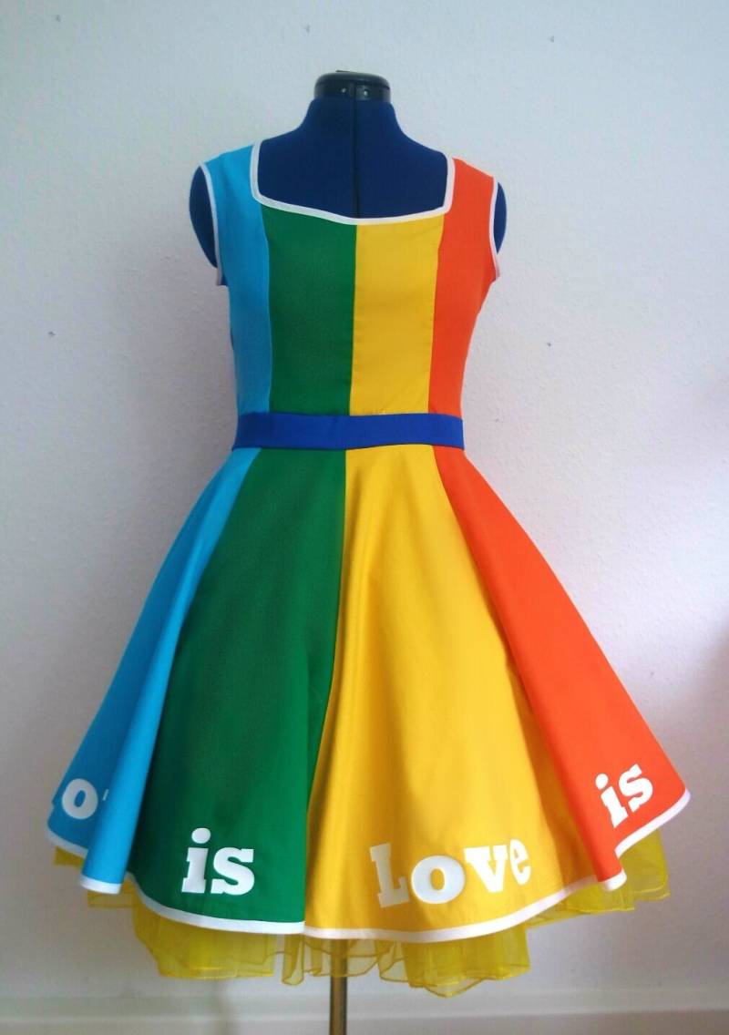 Regenbogen Kleid von couture4costumes