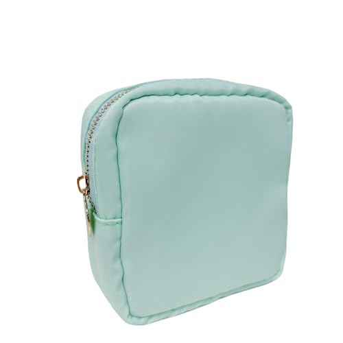 cqoogrlx Make-up-Tasche, Nylon-Kosmetiktasche mit Reißverschluss, Reise-Kulturbeutel, Make-up-Organizer, adrette Make-up-Tasche, klein, groß für Frauen, Mini Mint, Mini von cqoogrlx