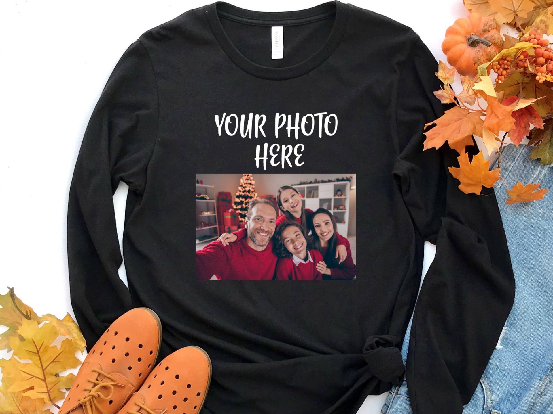 Foto Langarmshirt, Benutzerdefiniertes Foto, Bild Shirt, Personalisiertes T-Shirt, T-Shirt Tshirt Bild, Ihr Shirt von craftgatedesign