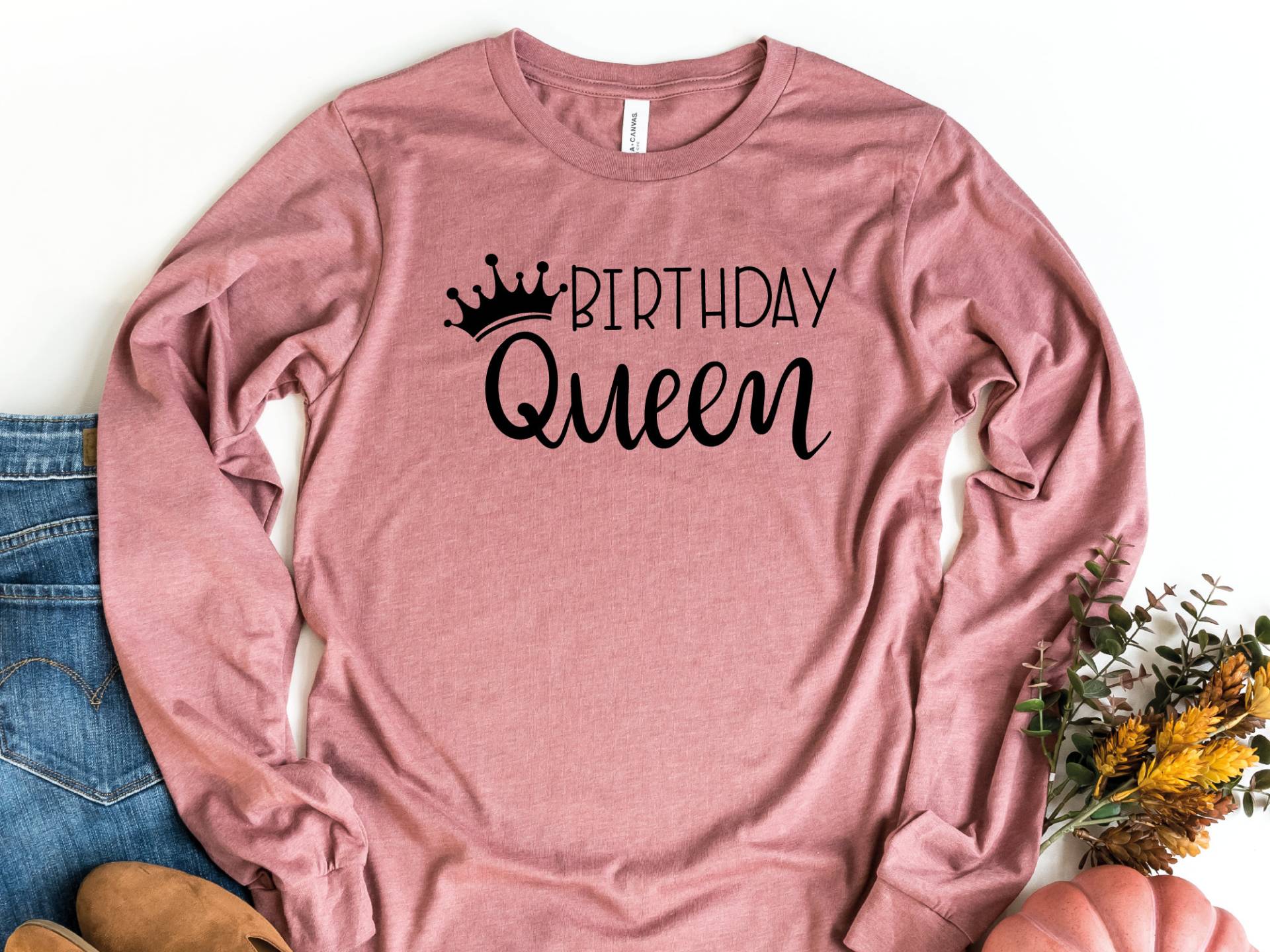 Geburtstag Queen Langarm Shirt, Geburtstagskind, Frauen, Geburtstagsgeschenk Queens Shirt von craftgatedesign