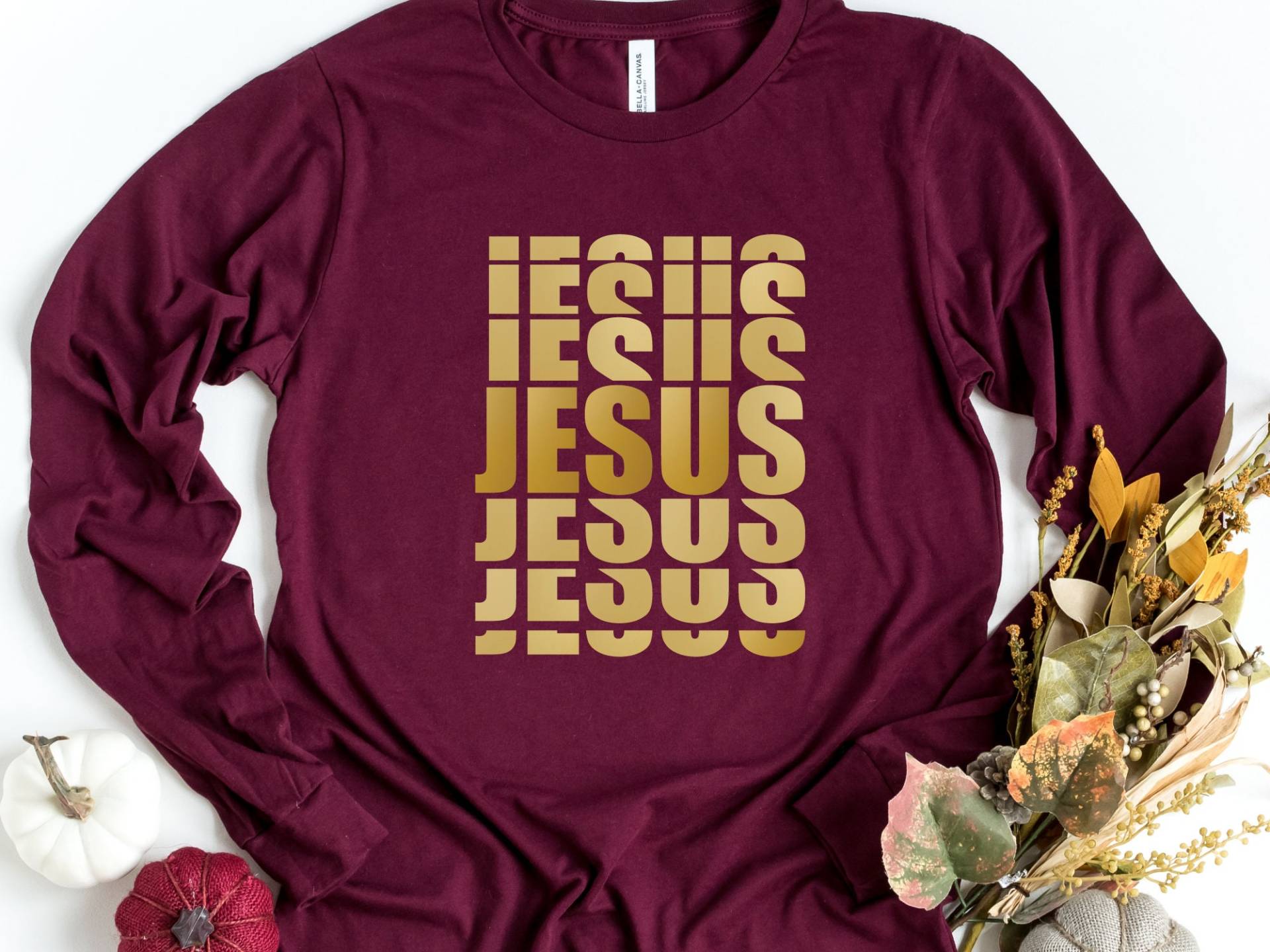 Jesus Langarm Shirt, Christliches Christus Glauben Geschenk, Bibel Vers Religion Shirt von craftgatedesign