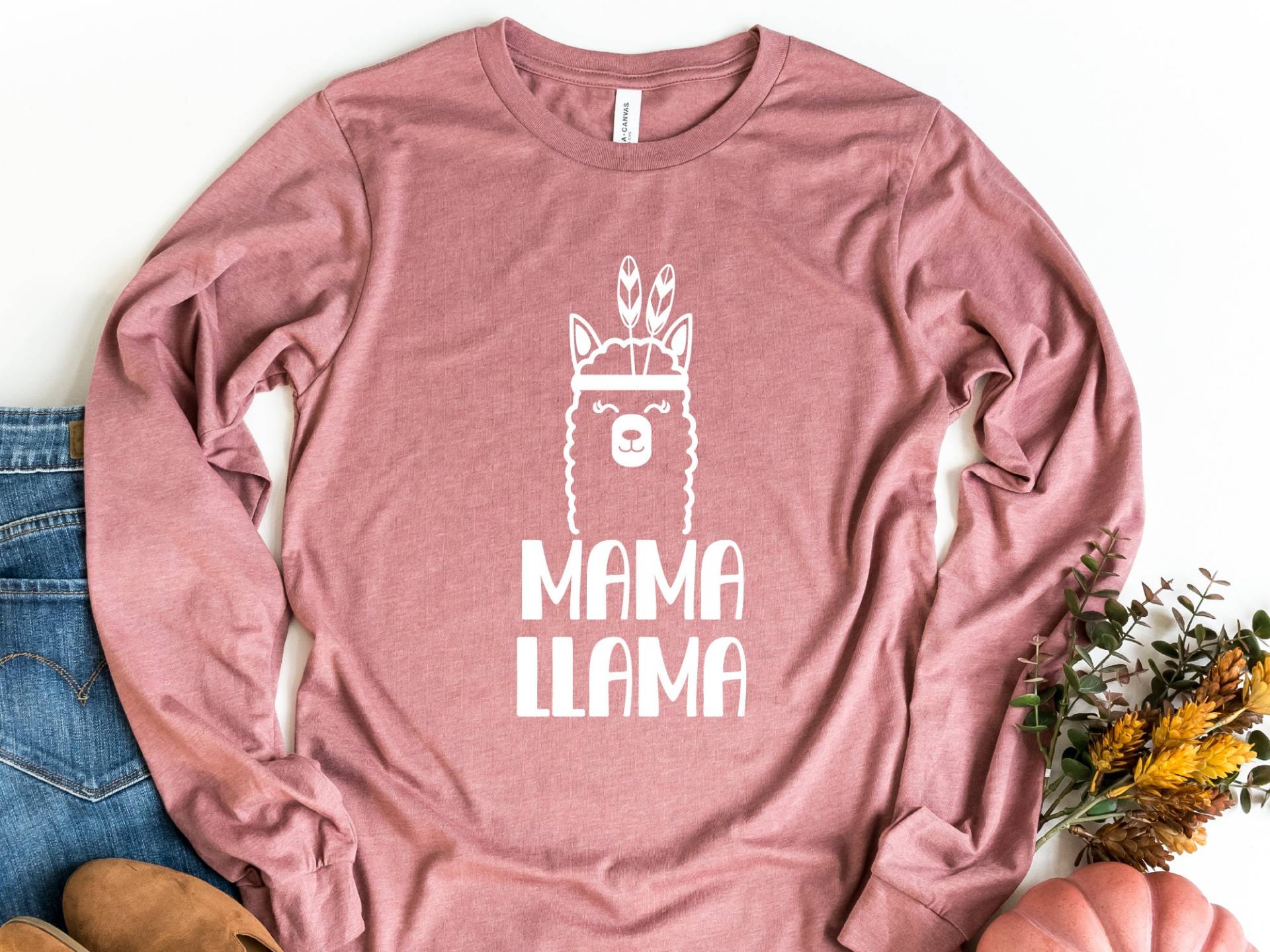 Mama Lama Langarm T-Shirt, Shirt, Shirt Für von craftgatedesign
